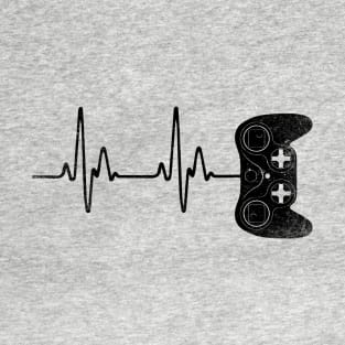 Gamer Heartbeat // Black T-Shirt